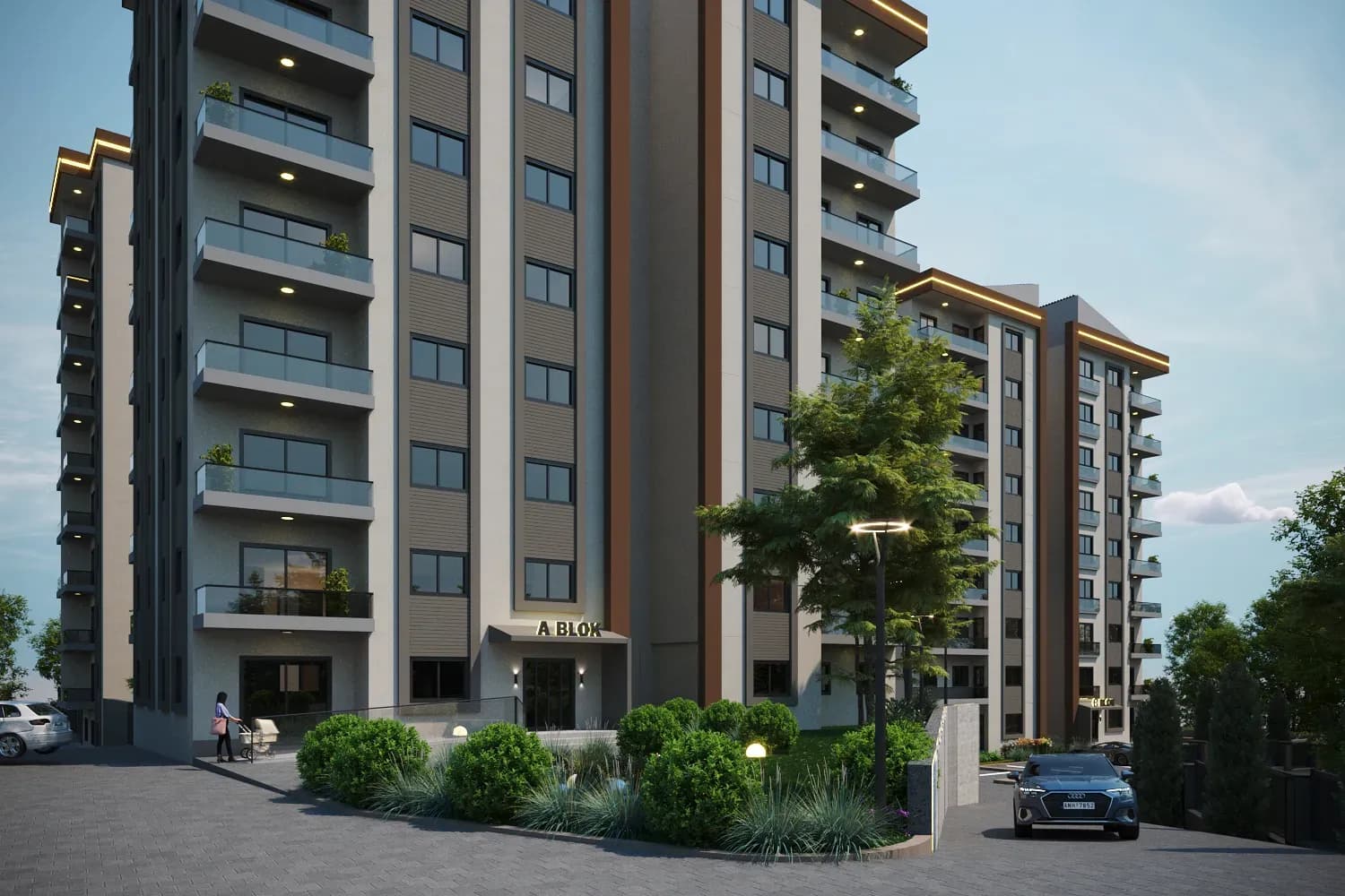 Cadde Konutları — a2 proje görünümü